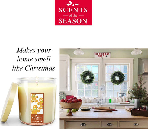 Gingerbread Christmas Cookie Scented Candles | All-Natural Clean Soy Candle | Delightful Home Fragrance | Non-Toxic Long Burning Soy Wax | 12.5 oz Jar | Hand Made in the USA by Stillwater Bath and Body