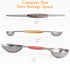 Magnetic Measuring Spoons Set of 8 Stainless Steel Dual Sided Stackable Measuring Spoon Nesting Teaspoons Tablespoons for Measuring Dry and Liquid Ingredients