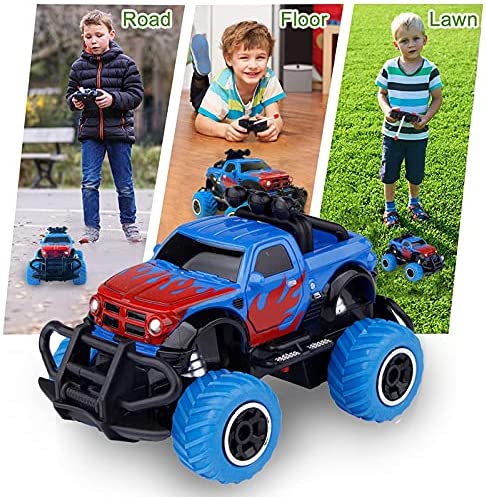 Toys for 3 4 5 6 7 Year Old Boys, Remote Control Car Toys for Kids RC Trucks Toy for Boys Age 3 4 5 6, 1/43 Scale RC Car toys for 3-7 Year Old kids, Toddler Toys Birthday Gift for 3-5 Year Old Boys