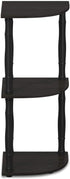 Furinno Turn-N-Tube 3-Tier Corner Display Rack Multipurpose Shelving Unit with Classic Tube, Espresso/Black