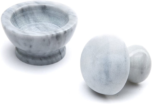 Fox Run Marble Mortar and Pestle, White