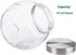 Nicunom 2 Pack Glass Candy Jar, 75 Ounce Cookie Jar with Lid Clear Candy Container, Kitchen Countertop Penny Canning Jars for Cookies, Snacks, Cakes, Food Safe, Wide mouth Opening