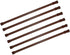 6 Pack Spring Tension Curtain Rod Adjustable Length for Kitchen, Bathroom, Cupboard, Wardrobe, Window, Bookshelf DIY Projects (Wood Grain - 6 Pack,15.7" to 28" Adjustable)