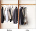 HuaQi Pants Hangers Space Saving Hangers for Closet Organizer Non Slip Closet Storage Organizer for Jeans Towels Scarves (Black, 4)