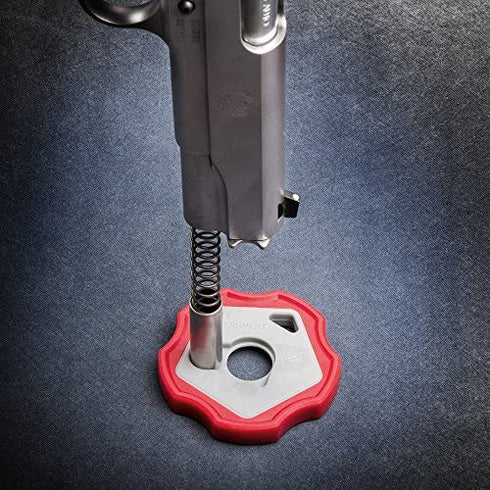 Real Avid 1911 Smart Wrench - 1911 Barrel Bushing Wrench, Government & Oficer, Rubberized Non-Slip Outer Ring , Gray