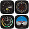 Classic Airplane Instrument Coasters Set of 4