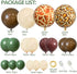 Safari Balloon Garland Arch Kit Olive Brown Coffee leopard print Birthday Decorations And Gold Baby Shower