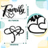 2 Pieces Infinity Metal Heart Wall Decor Black Love Sign Wall Art Geometric Wall Decor Cutout Metal Family Wall Signs for Home Garden Office Indoor Outdoor Decorations