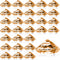 Dicunoy 30PCS Diamond Place Card Holders, Orange Crystal Table Number Stands for Wedding, Acrylic Name Card Holders for Thanksgiving, Christmas, Bridal Shower, Menus Table