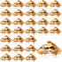 Dicunoy 30PCS Diamond Place Card Holders, Orange Crystal Table Number Stands for Wedding, Acrylic Name Card Holders for Thanksgiving, Christmas, Bridal Shower, Menus Table