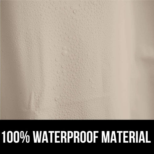 Gorilla Grip PEVA Waterproof, Strong Weighted Magnets, Set of Two 72x72, Rust Resistant Grommets, Heavy Duty Thick Shower Curtain Liner, Easy Hang, Fits Standard Bathroom Showers and Bath Tubs, Beige