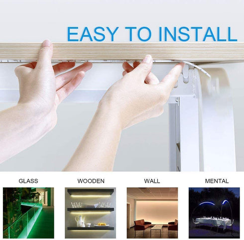 Led Strip Lights Battery Powered with Remote Control?5M / 16.4ft Battery Powered String Light with Led Light Battery Powered Flexible Ribbon Light, 300leds Cool White (White)
