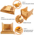 Bamboo Foldable Bread Slicer Compact Bread Slicing Guide with Crumb Catcher Tray for Homemade Bread Thickness Adjustable