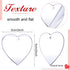 Jetec 50 Pieces 3 Inch Acrylic Valentine's Day Ornament Blank Clear Acrylic Ornament Acrylic Heart Shaped Keychain Blanks DIY Valentine's Acrylic Ornament with Hole for DIY Craft (Basic Style)