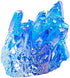 Rockcloud Healing Crystal Natural Titanium Coated Blue Rock Quartz Cluster Geode Druzy Home Decoration Gemstone Specimen