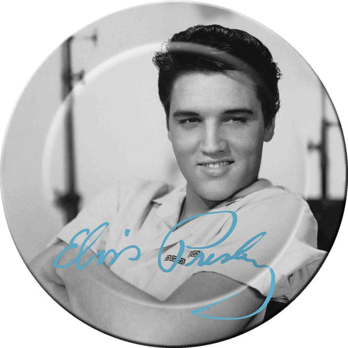 Spoontiques Elvis Melamine Plate Set, 10", Gray