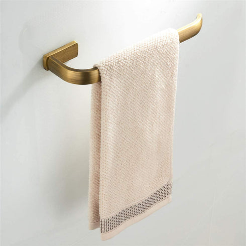 Flybath Towel Ring Holder Brass Antique Open Hanger Wall Mounted, Brushed Bronze