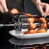 ZSooner BBQ Steel Metal Roaster Rotisserie Skewers Needle Cage Oven Kebab Maker Grill