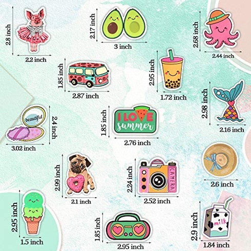 QTL Water Bottle Stickers for Girls Stickers for Teens Girls Kids for Hydroflask Stickers Waterproof Stickers for Girls Hydro Flask Stickers VSCO Girls Stickers Packs 50Pcs