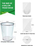 Clear Small Trash Bags - 4 Gallon Garbage Bags FORID Wastebasket Bin Liners 330 Count Plastic Trash Bags for Bathroom Bedroom Office Trash Can 15 Liters