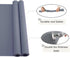 emolife Versatile Silicone Counter Mat, Thick 2mm, Countertop Protector, Heat Resistant, Nonslip, XL Large Table Mat (Dark Grey)