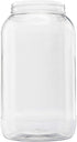 CLEARVIEW CONTAINERS 128 OZ Jar with Lid - Clear Plastic Jar with lid Leak proof Fresh seal lined ribbed cap Gallon Storage Container - 1 Pack