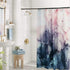 YoKii Extra Long Fabric Shower Curtain, 78-Inch Abstract Pastel Blush and Blue Ombre Ink Art Painting Bathroom Shower Curtain Sets, Heavy Weighted Bath Curtains Bathroom Art Decor (72 x 78, Blush)