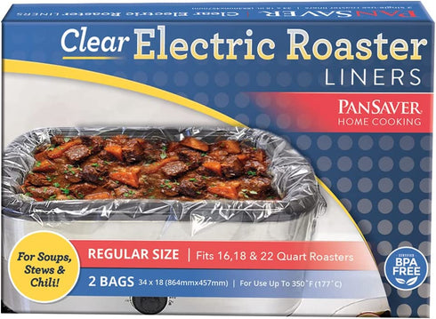 PanSaver Electric Roaster Liners, 1-pack (2 units)