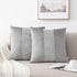 NordECO HOME Set of 2 Throw Pillow Covers - Velvet Soft Decorative Cushion Covers for Bed Home Decoration, 18 x 18, Light Grey