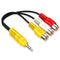 3.5MM to 3 RCA Cable ?Video AV Component Adapter Cable Replacement for TCL TV, 3 RCA to AV Input Adapter - 23CM/9in