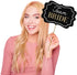 Fully Assembled Wedding Photo Booth Props - Set of 40 - Gold, Pink, Teal, & Silver Selfie Signs - Wedding Party Supplies & Decorations - Cute Wedding Designs with Real Glitter - Did we mention no DIY?