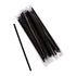 Concession Essentials Jumbo 7.75" Black Wrapped Clear Standard Plastic. Pack of 1000 Count. Black Wrapped Straws.