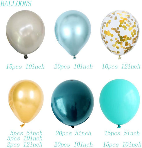DUBEDAT 142 PCS Green Balloon Garland Latex Balloon Arch Safari Jungle Party Wild One Birthday Party Decoration Kids Baby Shower Wedding Party