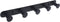 Towel Hook Rack Matte Black, Angle Simple SUS304 Stainless Steel Bathroom Hook Rail 5 Hooks, Utility Kitchen Towel Holder, Wall Mount