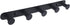 Towel Hook Rack Matte Black, Angle Simple SUS304 Stainless Steel Bathroom Hook Rail 5 Hooks, Utility Kitchen Towel Holder, Wall Mount