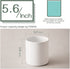 White Kitchen Utensil Holder, DOWAN Ceramic Utensil Crock with Table-Protection Cork Mat, Weighted Utensils Organizer Caddy for Kitchen Counter, Rust Proof, Classic Minimalistic White
