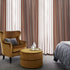 MIULEE 2 Panels Chocolate Brown Semi Sheer Window Curtains Elegant Grommet Top Window Voile Panels/Drapes/Treatment Linen Textured Panels for Bedroom Living Room (54X96 Inches)