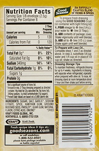 Good Seasons Garlic & Herb Dressing & Recipe Seasoning Mix, 0.75 Oz