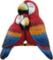 DWK Polly and Petey Mama Mother Parrot and Baby Parrot Shelf Sitting Figurines | Shelf Decor | Desk Accessories | Statues & Figurines | Office Decor | Bookshelf Accessories and Decorations - 6"