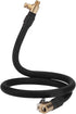 Wikkiv Car Air Rubber Hose Tire Inflator Hose Inflator Self-Locking Tube Suitable for Standard Fine Thread 0.305" x32TPI Air Compressor Pump EPAuto/AstroAI/JACO/DBPOWER/Mbrain/Audew
