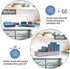 Expandable Food Container Lid Organizer, Extra Large Plastic Lid Storage Organizer for Kitchen Cabinet Pantry and Countertop, Gray