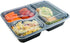 24 Pack of 32 Ounce Lunch To Go Containers, 3 Compartment Healthy Meal Prep Food Storage Container with Lids, BPA Free, Microwavable, Reusable, Portion Control Bento Boxes, by FreshSnaps