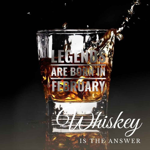 Funny Birthday Gifts for Men&Him, Father's Day Gifts for Dad, Dad Gifts from Daughter/SonBirthday Whiskey Glass for Boyfriend, Best Friends, Coworkers, Husband, Brother, Uncle, Boss - February