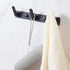 3 Hooks Matte Black Wall Bathroom Towel Hooks Mount Stainless Steel Heavy Duty Shower Wall Coat Rack Hooks Rail Decorative Bath Hooks for Hangin,Hats Hook Kitchen Towel Wall Hook Rack for Hanging