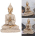 Buddha Statue Meditating Seated Carving Figurine Craft for Home Desktop Decoration Ornament