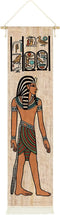 Hanging Canvas Wall Art Painting Ancient Egyptian Scene Tapestry Egypt Religion Historical Mythology Gods and Pharaohs Hieroglyphic Wall Decor Tapestry Decoration For Room (13''x 56''/33x142cm),A