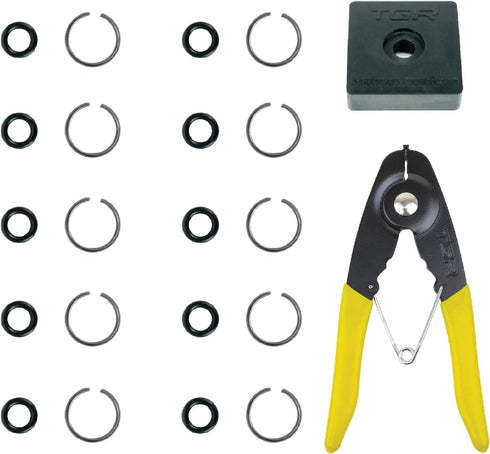 3/8" Impact Wrench Socket Retainer Retaining Ring with O-Ring Mac IR - 10 Sets. Anvil Retaining Ring Install Tool Included