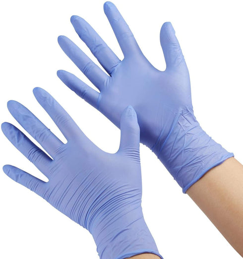ZOMCHAIN Nitrile Gloves Kids Gloves Disposable, Nitrile Gloves for 4-10 Years - Latex Free, Powder Free - for Kids Festival Preparation, Crafting, Painting, Gardening, Cooking, Cleaning