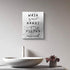 Bathroom Rules Canvas Print Wall Art, Wash Your Hands Ya Filthy Animal Sign,12 X 15 Inch Farmhouse Home Wall Decor for Toilet Restroom€¦