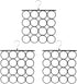 Tosnail 3 Pack Total 48 Rings Steel Non-Slip Tie Hanger Scarf Hangers Scarf Organizer Scarf Holder Legging Hanger Closet Space Saver